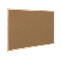 q-connect lightweight cork noticeboard 900x1200mm ref kf03568