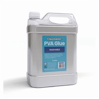 classmaster white washable blue label pva glue 5l bottle screw cap