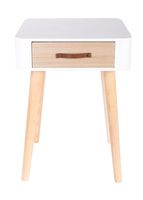 cajonera kit lynx de madera color blanco con un cajon de 48x35x35cm