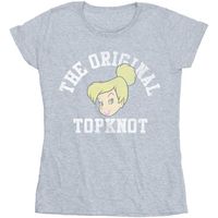 disney camiseta manga larga original topknot para mujer