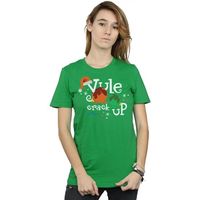 national lampoons christmas va camiseta manga larga yule crack up para mujer