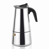 haeger ss moka pot cafetera italiana 6 tazas