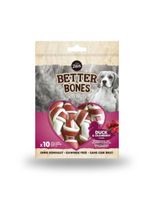 snack zoe better bones para perros de pato y arandano x 10uds