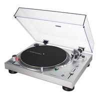 audio-technica lp120x tocadiscos usb plata