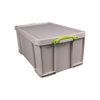 really useful 64l stacking box recycled grey 64rdgcb