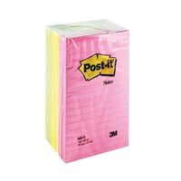 post-it notes xxl 101x152mm lined neon assorted pack of 6 660n