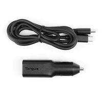 targus apd39eu cargador de coche usb-c  cable usb-c 45w negro