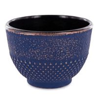 taza de hierro fundido azul y bronce 015 l