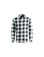 camisa jack  jones gingham twill hombre whisper white