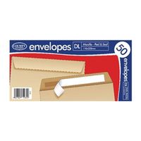 county stationery dl manilla peal and seal envelopes 1000 pack