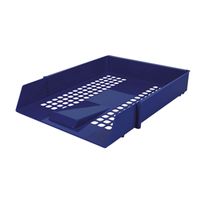 contract letter tray plastic mesh design 275x61x350mm blue