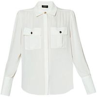 liu jo camisa camisa de tejido georgette para mujer