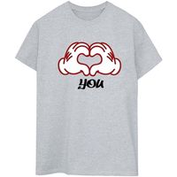 disney camiseta manga larga love you hands para mujer