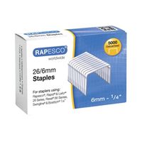 rapesco 266mm staples galvanised chisel point 5000 pack s11662z3