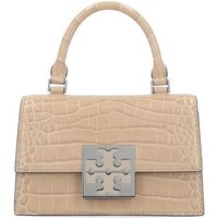 tory burch bolso de mano bolso de mano beige coco para mujer