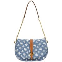 guess bolso de mano kuba tri cmpt flap shldr bag para mujer