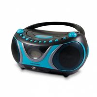 metronic lector cd mp3 con usb fm azul