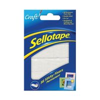 sellotape sticky fixers permanent 12mmx25mm 56 pack 1445423