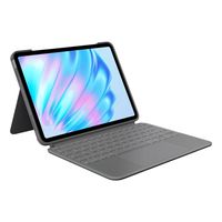 logitech combo touch funda con teclado espanol qwerty gris oxford para ipad air 11 m2air 5 gen