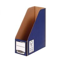 bankers box premium magazine file blue pack of 5 722907