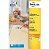 avery labels removable laser 27 per sheet 635x296mm - l4737rev-25