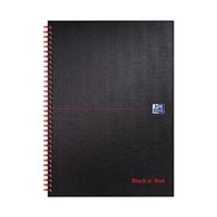 black n red book wirebound ruled and perforated 90gsm - 100080173