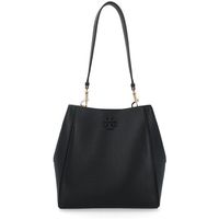 tory burch bolso de mano bolso de piel negro para mujer