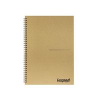 silvine luxpad recycled hardback kraft notebook 160pp a4 thbpina4kr