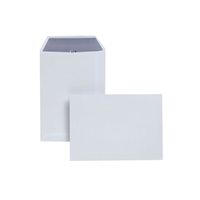 plus fabric envelopes pocket press seal 110gsm c5 white pack 250