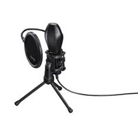 hama mic-usb stream microfono pc negro