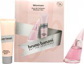 bruno banani woman gift set 30ml edt  50ml shower gel