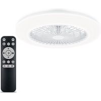 philips lighting ventilador de techo amigo con luz led y mando blanco