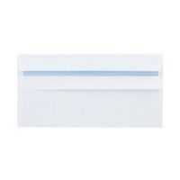 q-connect dl envelopes recycled self seal 100gsm white pack - kf3504