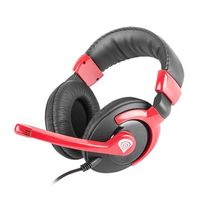 genesis hm34x auriculares gaming negrorojo