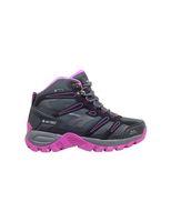 botas de montana hi-tec muflon mid wp mujer blackcharcoalpurple