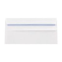 q-connect dl envelopes plain wallet peel and seal 100gsm white 500 pk