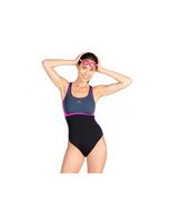 banador de natacion aquarapid costume intero negro mujer