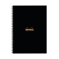 rhodia business book a4 wirebound hardback 160 pages black 3 pack