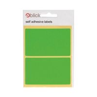 blick green fluorescent labels in bags 50x80mm 160 pack