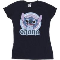 disney camiseta manga larga ohana para mujer