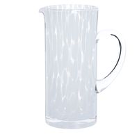 jarra de cristal transparente con moteado blanco 16 l