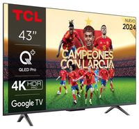 tv qled - tcl 43c655 4k hdr10 google tv dolby atmos