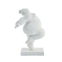 estatuilla de poliresina blanca alt23