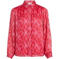 vila blusa shirt layla vie ls - pink yarrow para mujer