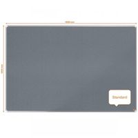 nobo premium plus grey felt notice board 1800x1200mm