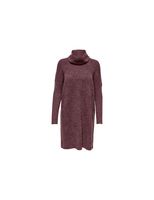 vestido only jana cowlnck wool rosa brown mujer