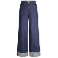 jjxx jeans noos tokyo wide trousers - dark blue denim para mujer