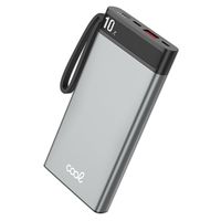 cool bateria power bank 10000 mah 3a  20w pd silver