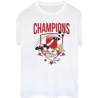 dessins animes camiseta manga larga champions para mujer