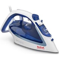 tefal easygliss plus fv5715 plancha vapor-seco suela de durilium 2400w azul blanco